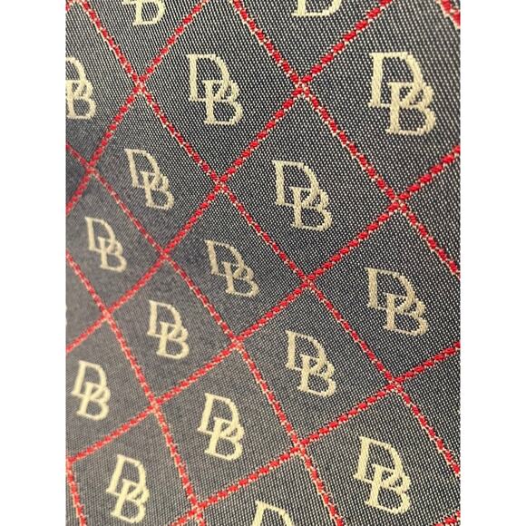 Dooney & Bourke Monogram Canvas Leather Tote Shoulder Bag Crossbody - Picture 6 of 8